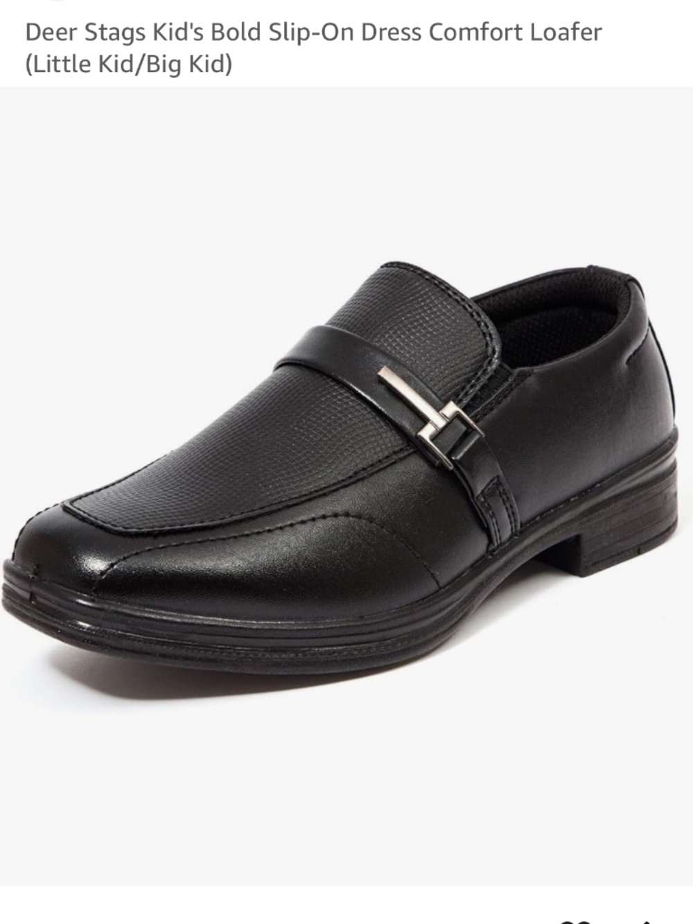 Deer Stags Kid's Bold Slip-On Dress Comfort Loafer